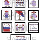 Red Hatters 2 - 10 piece set Red Hatters 2 - 10 piece set