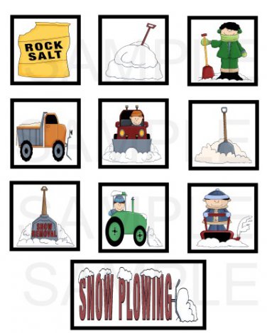 Snow Plowing - 10 piece set