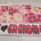 I Love Grandma - 4pc Mat Set I Love Grandma - 4pc Mat Set