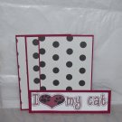 I Love My Cat - 4pc Mat Set
