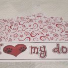 I Love My Dog a - 4pc Mat Set