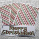 Merry Christmas Red /Green - 4pc Mat Set