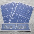 Snowflakes b - 4pc Mat Set