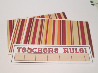 Teachers Rule - 4pc Mat Set