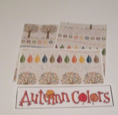 Autumn Colors a - 4pc Mat Set