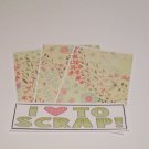 I Love To Scrap a - 4pc Mat Set