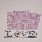Love w/Flower - 4pc Mat Set