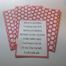 Bathtime and Bubbles - Title/Saying Mat Set Bathtime and Bubbles - Title/Saying Mat Set