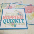 Easter Bunnies Brown and White - Title/Saying Mat Set
