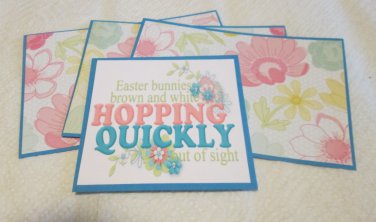 Easter Bunnies Brown and White - Title/Saying Mat Set