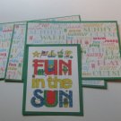 Fun In The Sun - Title/Saying Mat Set