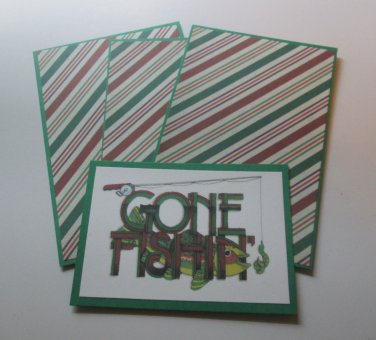 Gone Fishin  - Title/Saying Mat Set