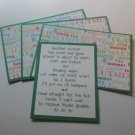 School 1 - Title/Saying Mat Set