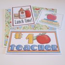 #1 Teacher - 5 piece mat set