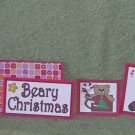 Beary Christmas Stocking - 5 piece mat set