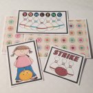 Bowling Girl - 5 piece mat set Bowling Girl - 5 piece mat set