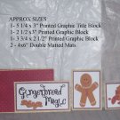Gingerbread Magic Gingerbread - 5 piece mat set Gingerbread Magic Gingerbread - 5 piece mat set