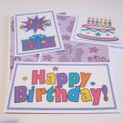 Happy Birthday Purple - 5 piece mat set