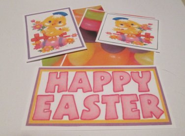 Happy Easter Chicks - 5 piece mat set