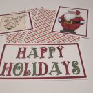 Happy Holidays Santa - 5 piece mat set