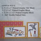 Honey Do - 5 piece mat set