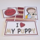 I Love My Puppy Girl a - 5 piece mat set