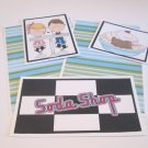 Soda Shop Boy and Girl a - 5 piece mat set