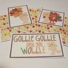 Gobble Gobble Until You Wobble - 5 piece mat set