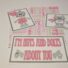 I'm Nuts and Bolts - 5 piece mat set I'm Nuts and Bolts - 5 piece mat set