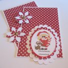 Christmas Morning Girl a - 5 pc Embellishment Set