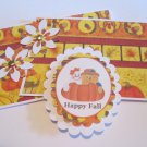 Happy Fall Ghost and Scarecrow a - 5 pc Embellishment Set
