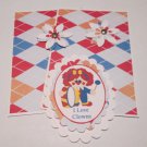 I Love Glowns Girl - 5 pc Embellishment Set