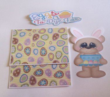Eggs To Dye For Boy - Printed Piece/Title & Mats set