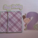 Happy 2nd birthday Girl - Printed Piece/Title & Mats set
