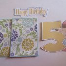 Happy 5th birthday Girl - Printed Piece/Title & Mats set