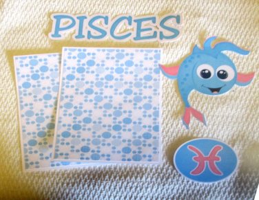 Pisces - Printed Piece/Title & Mats set