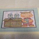 Free kittens Girl - 5x7" Greeting Card with envelope
