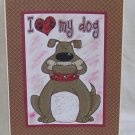 I Love My Dog - 5x7" Greeting Card with envelope