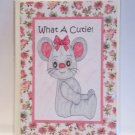 What A Cutie Mouse - 5x7" Greeting Card with envelope
