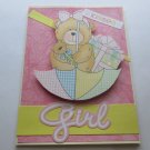 Kisses Baby Girl - 5x7" Greeting Card and envelope