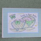 Rock a Bye Baby Boy a - 5x7" Greeting Card with envelope