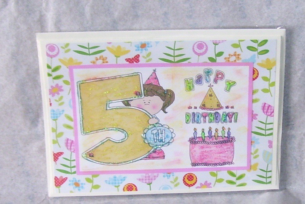 Happy 5th Birthday Girl - 5x7