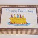 Happy Birthday Cake Guy a - 5x7" Greeting Card with envelope