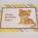Happy Birthday Tiger b - 5x7" Greeting Card with envelope