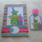 Birthday Dragon 1 - 5x7" Greeting Card with Matching Tag and envelope