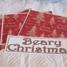 Beary Christmas a - 4pc Mat Set