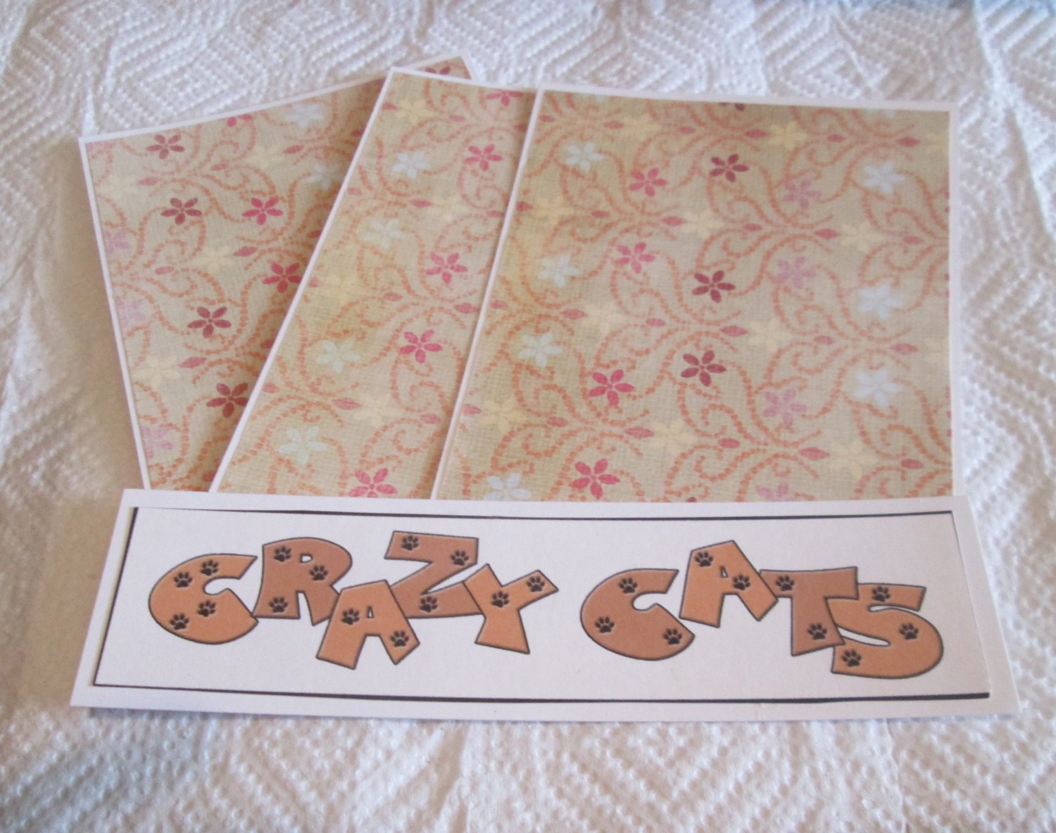 Crazy Cats a - 4pc Mat Set