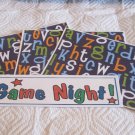 Game Night a - 4pc Mat Set Game Night a - 4pc Mat Set