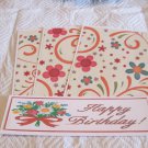 Happy Birthday Flowers a - 4pc Mat Set