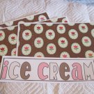 Ice Cream a - 4pc Mat Set
